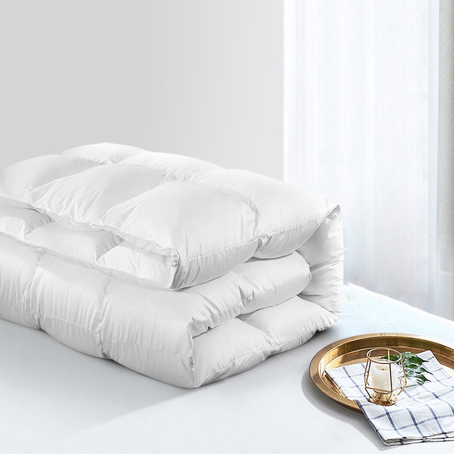 Goose Feather Down Bed Quilt - Super King