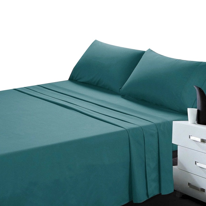 Buy Biscay Blue Bed Sheet and Pillowcase Set MyDeal
