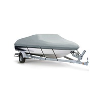 Boat Cover Trailerable Jumbo Strap Zip - 17-19ft 600D