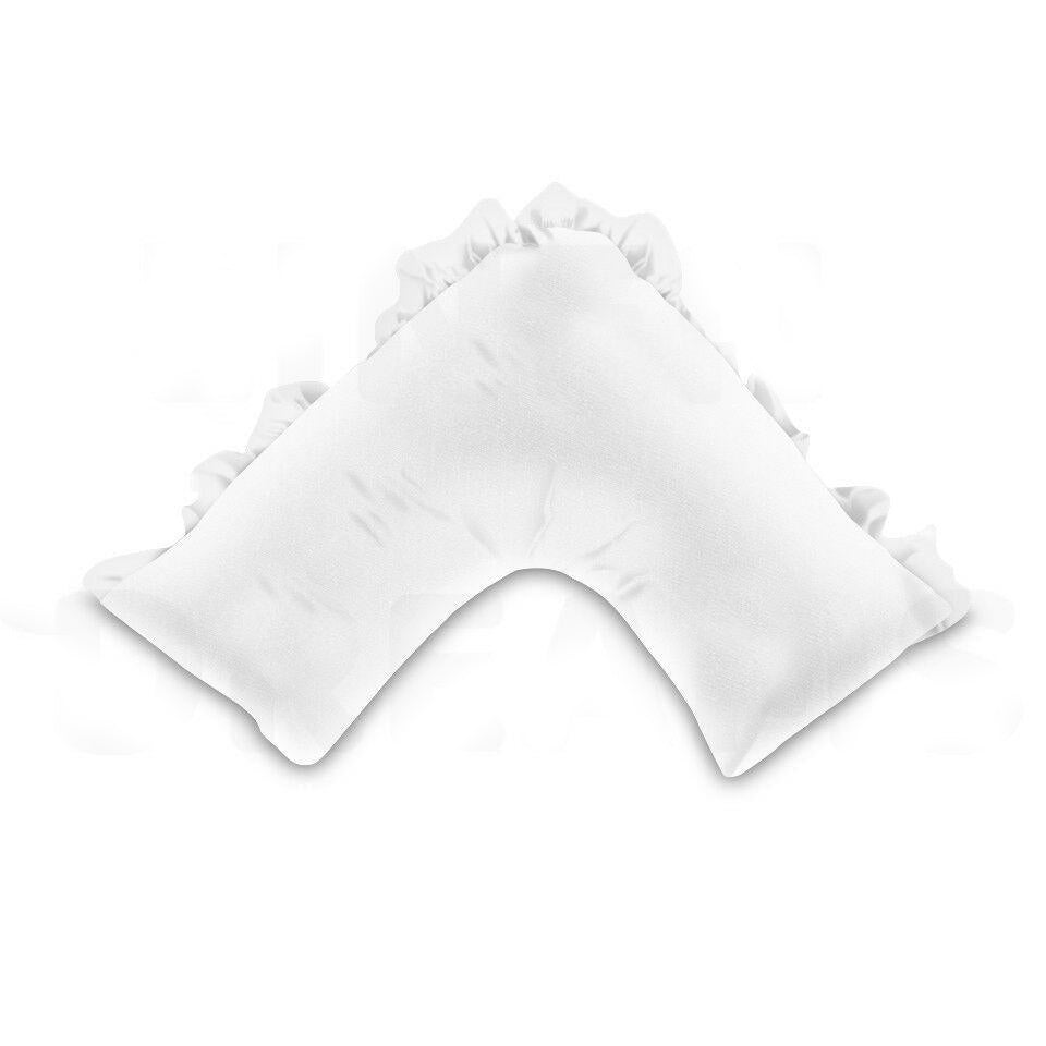 Boomerang Ruffled V Shaped Pillowcase-280TC