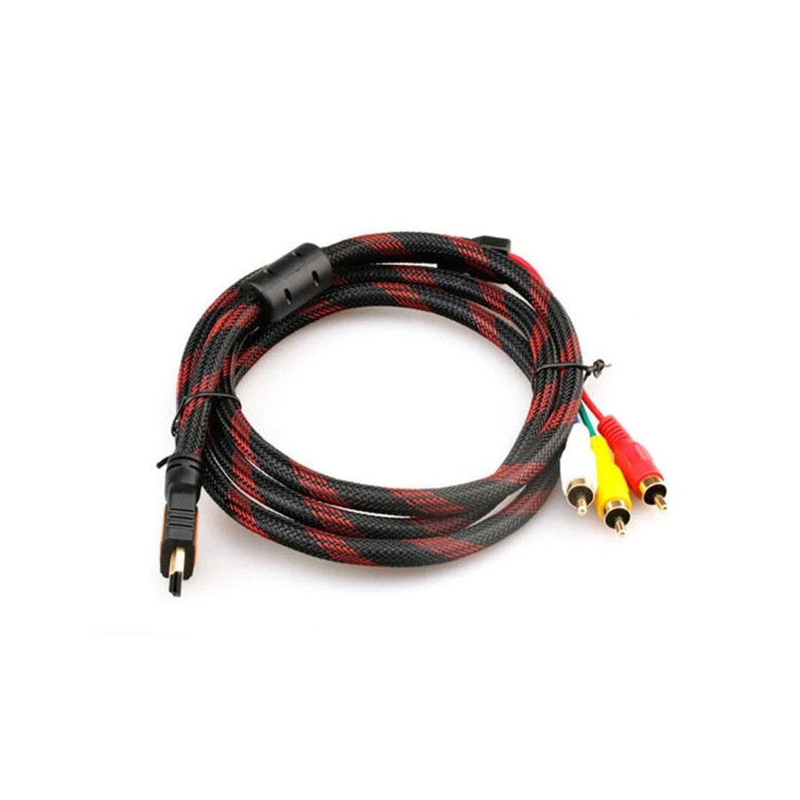 HDMI to 3 RCA Video Audio Cable Cord Adapter