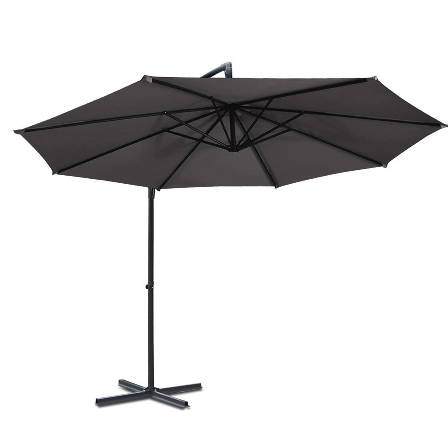 Cantilevered 3M Outdoor Garden Umbrella - Charcoal