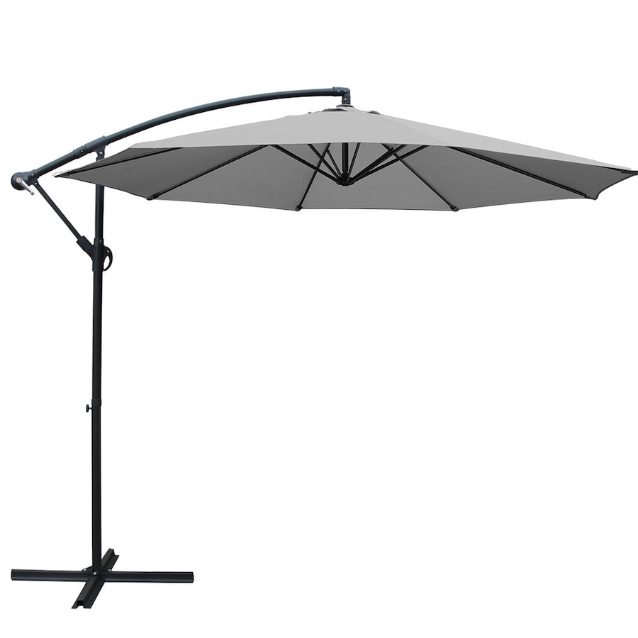 Cantilevered 3M Outdoor Garden Umbrella - Grey