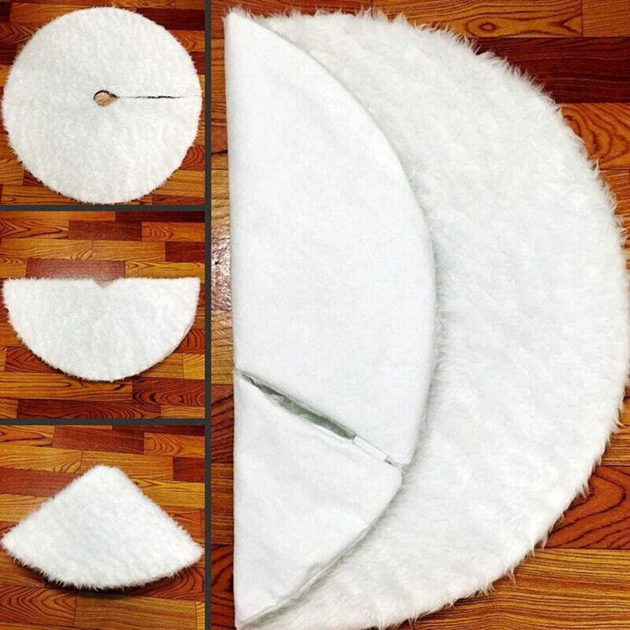 Christmas Tree Skirt Cover Ornament Decoration Fabric