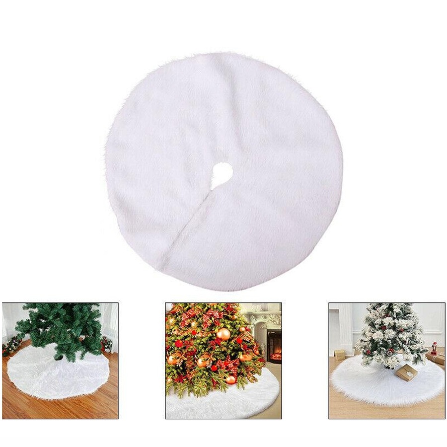 Christmas Tree Skirt Cover Ornament Decoration Fabric