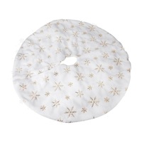 Christmas Tree Skirt Cover Ornament Decoration Fabric