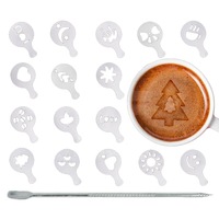 Stainless Steel Coffee Art Needle Stencils - 16x