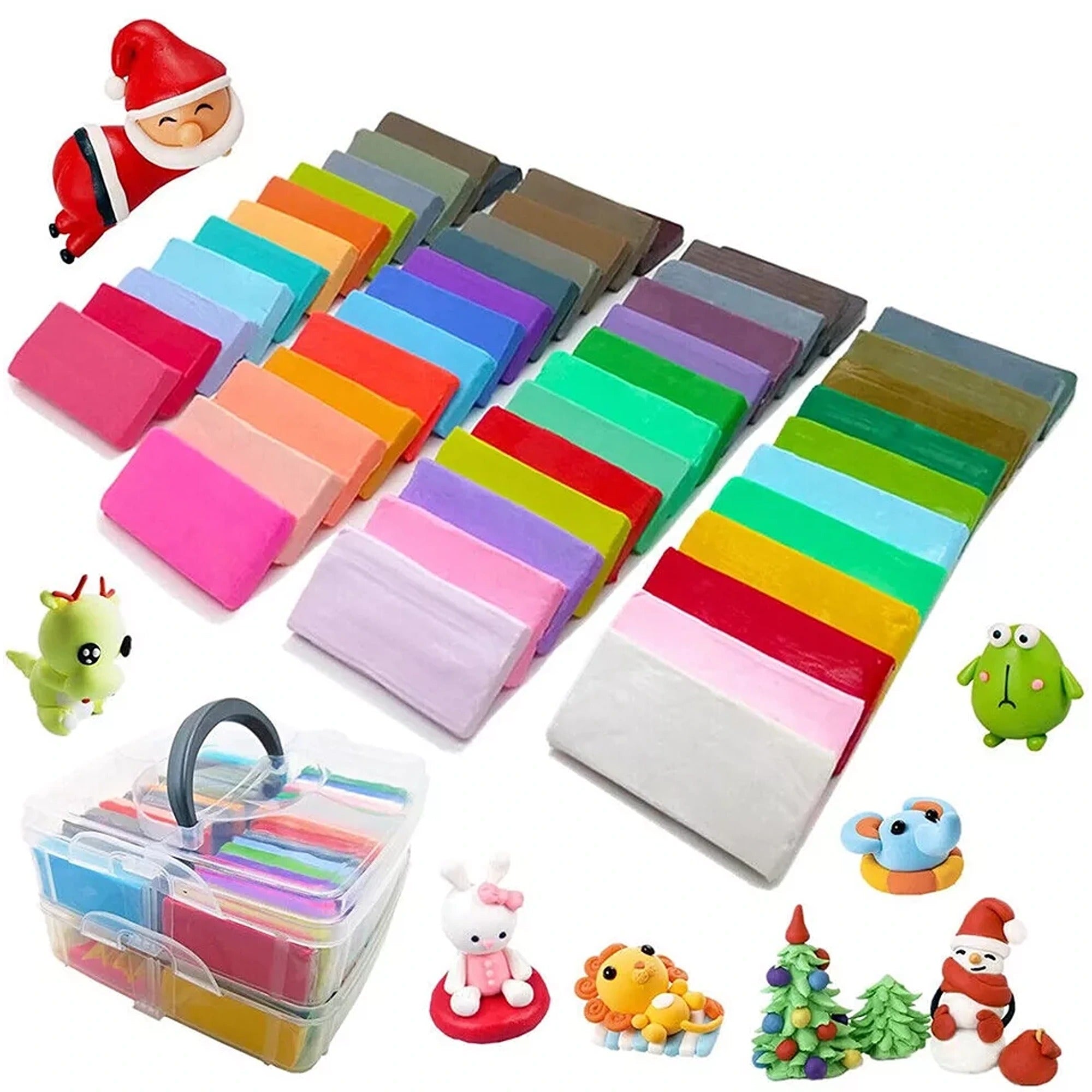 Buy Colorful Polymer Clay Kit 83x DIY Modelling Clay Starter Set