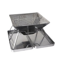 Outdoor Foldable Charcoal Compact BBQ Grill Set