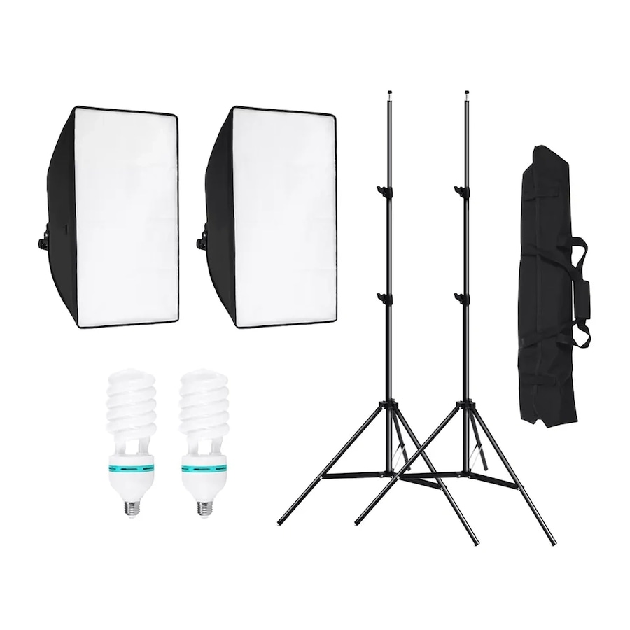Continuous Lighting Photography Softbox Kit with Light Stand