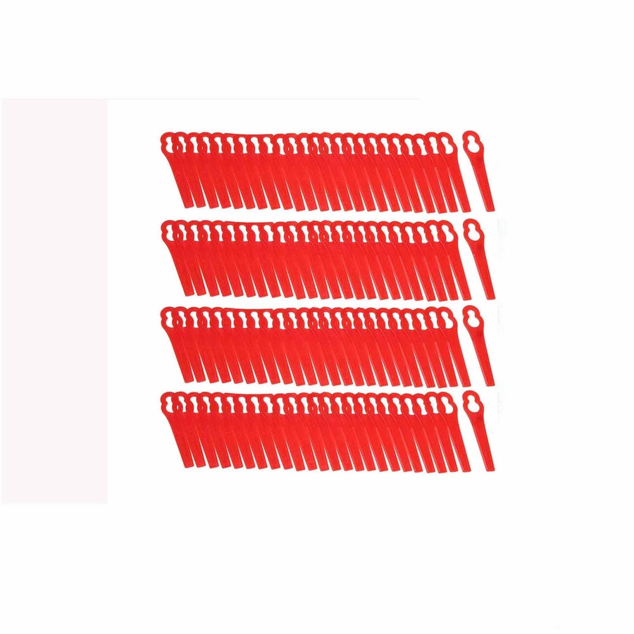 Cordless Whipper Plastic Grass Trimmer Blades For Ozito Kuller Bosch - 100pcs