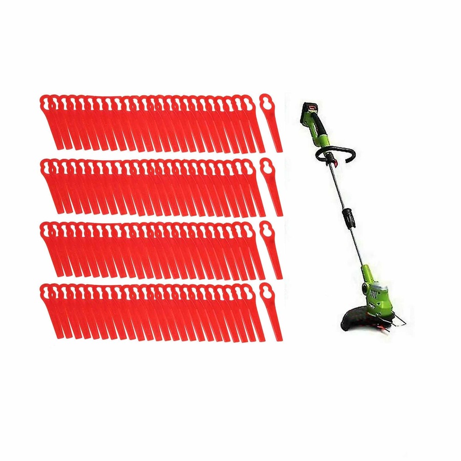 Cordless Whipper Plastic Grass Trimmer Blades For Ozito Kuller Bosch - 100pcs