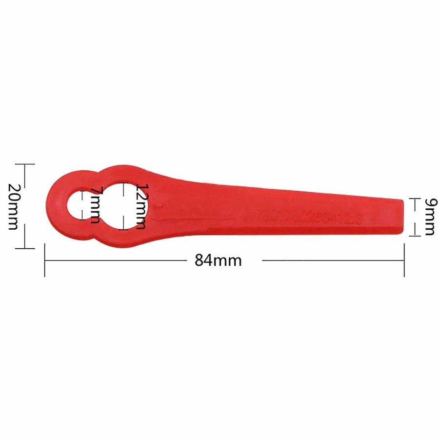 Cordless Whipper Plastic Grass Trimmer Blades For Ozito Kuller Bosch - 100pcs