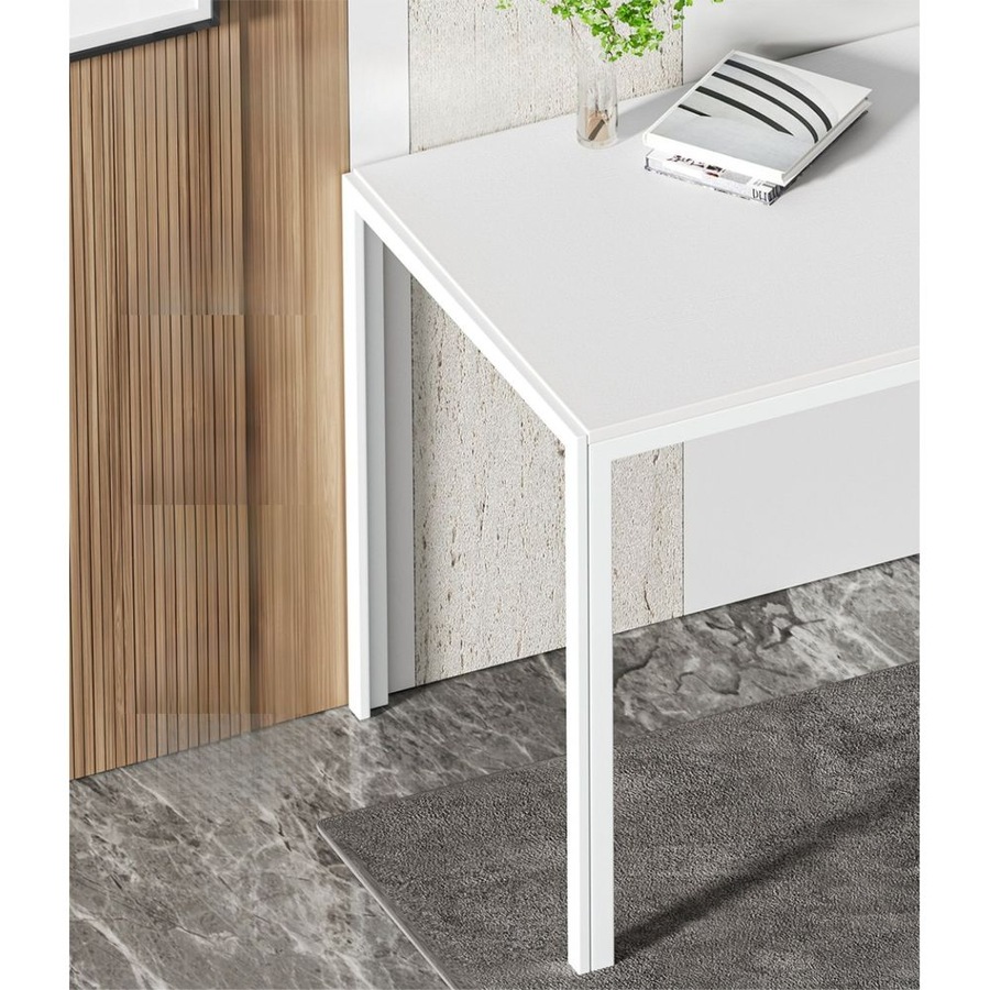 Dining Chairs and Table Dining Set 4 Chair Set Of 5 Wooden Top White