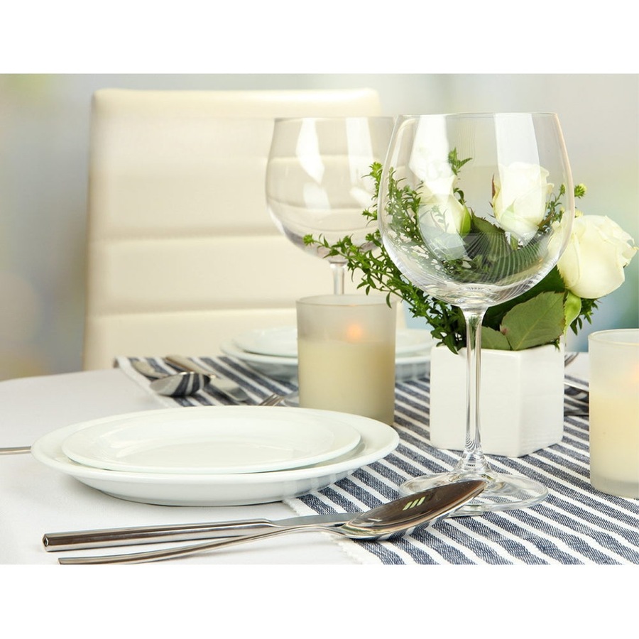 Dining Table Round 4 Seater Replica Tables Cafe Timber White 90cm