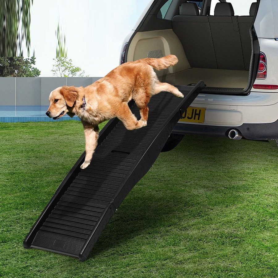 Portable Travel Dog Ramp For SUV Car - Black