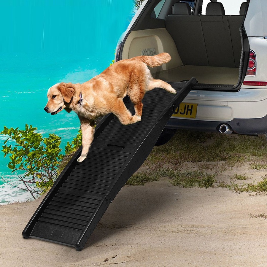 Portable Travel Dog Ramp For SUV Car - Black