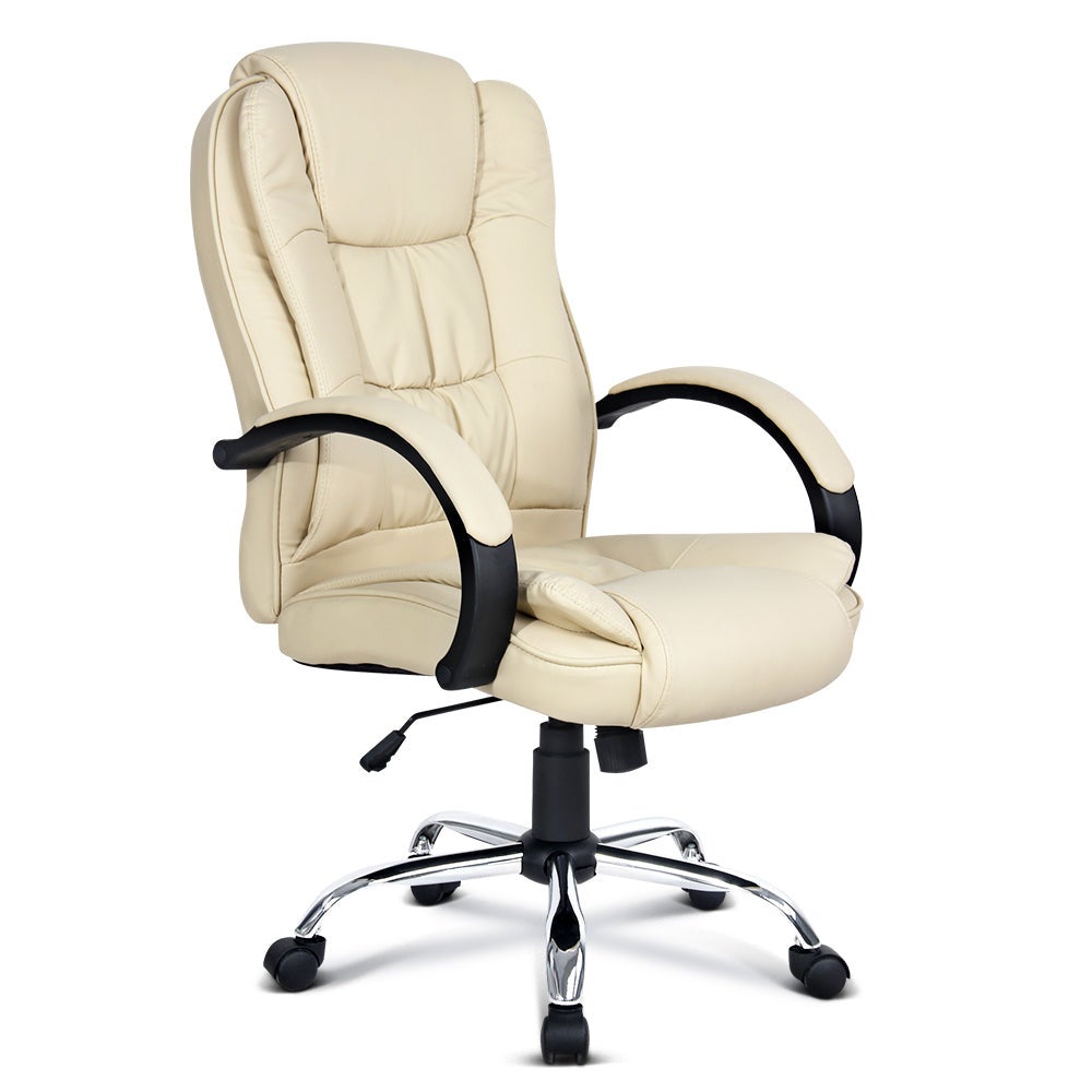 Gaming and Office Computer Desk Chair - Beige