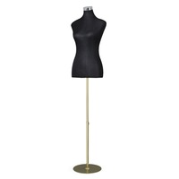 Female Mannequin Dummy Model Dressmaker Clothes Display - Black