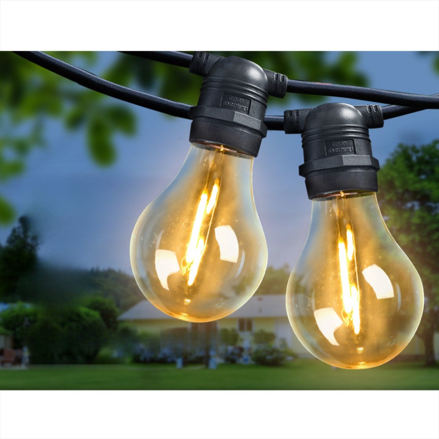 Festoon LED String Lights Outdoor Party Garden Decor - 68m