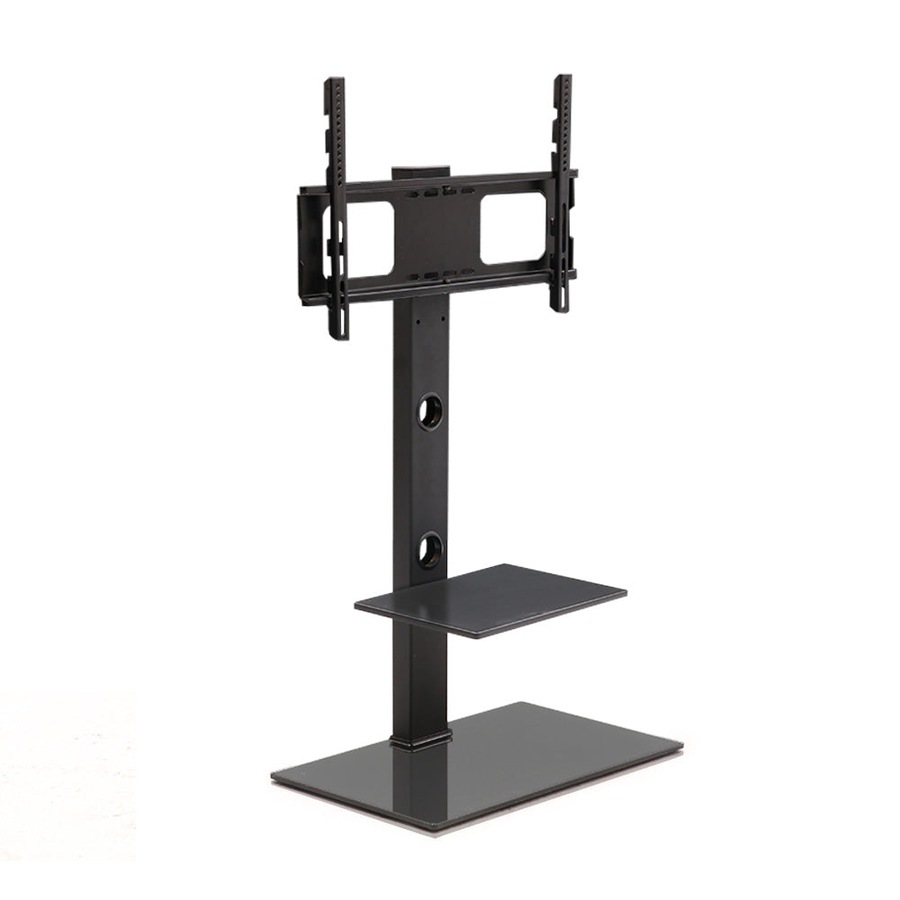 Floor TV Stand with Bracket - Black