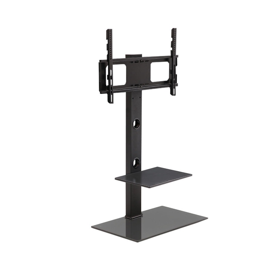 Floor TV Stand with Bracket - Black
