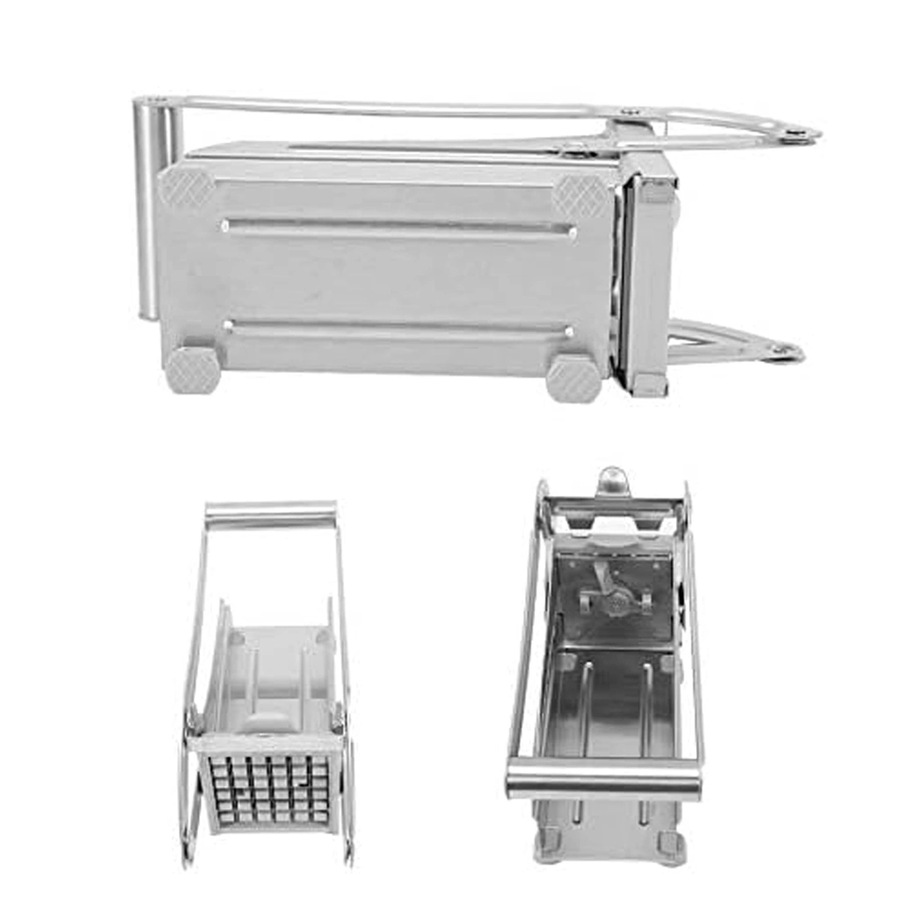 French Fries Slicer Stainless Potato Cutter Chip Chopper Maker 2 Blades