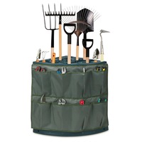 Garden Tool Rack 27 Holder Slots - Green