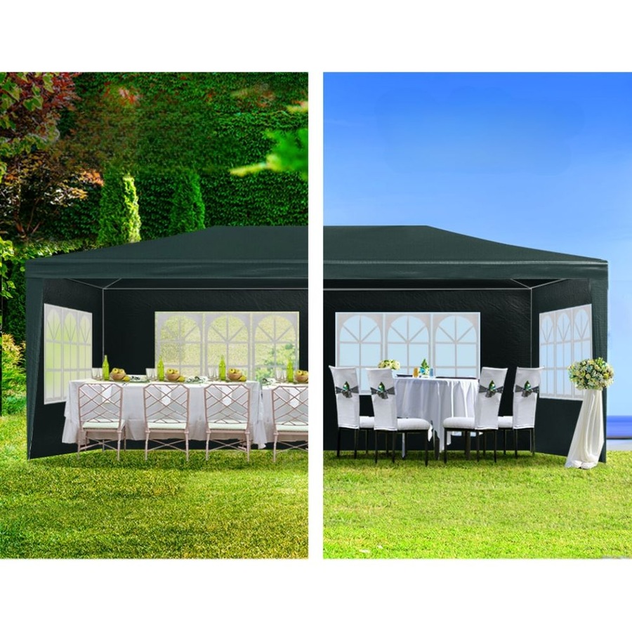 Gazebo Outdoor Marquee Party Camping Tent 4 Wall Panels - 3x6m