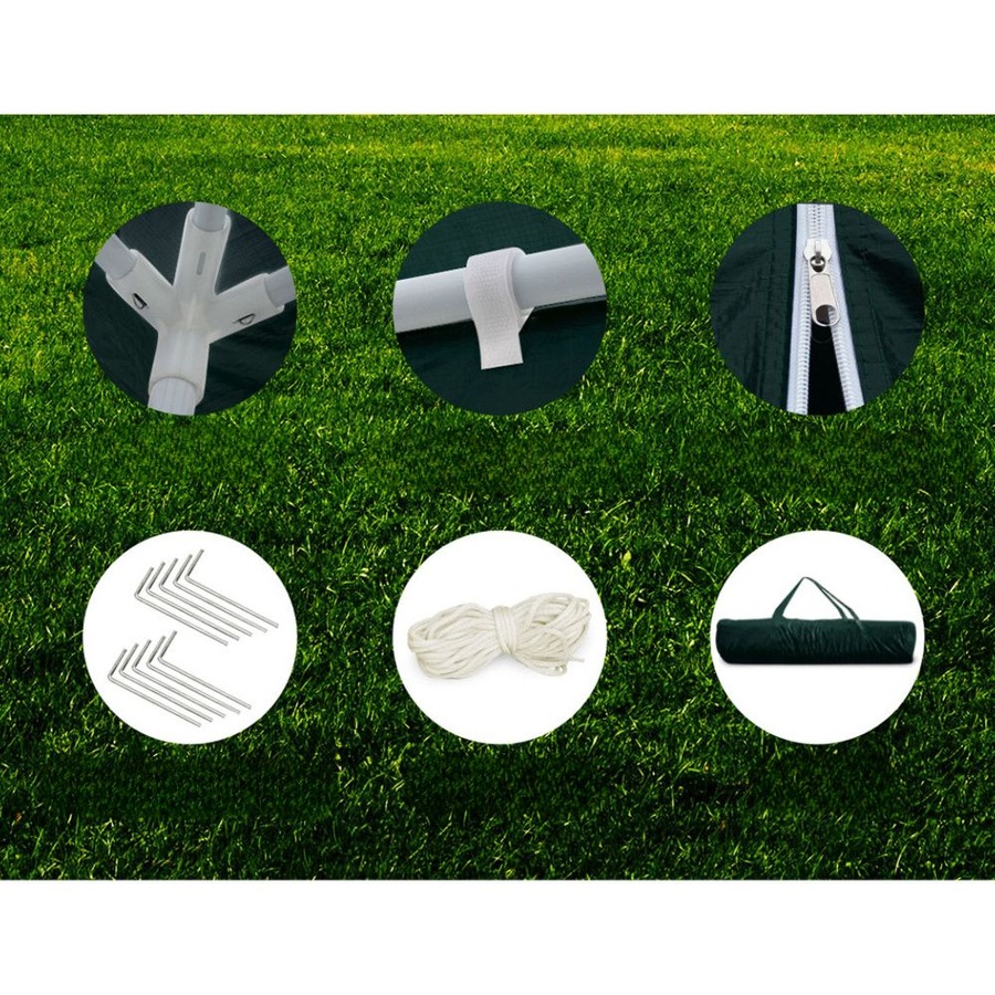 Gazebo Outdoor Marquee Party Camping Tent 4 Wall Panels - 3x6m