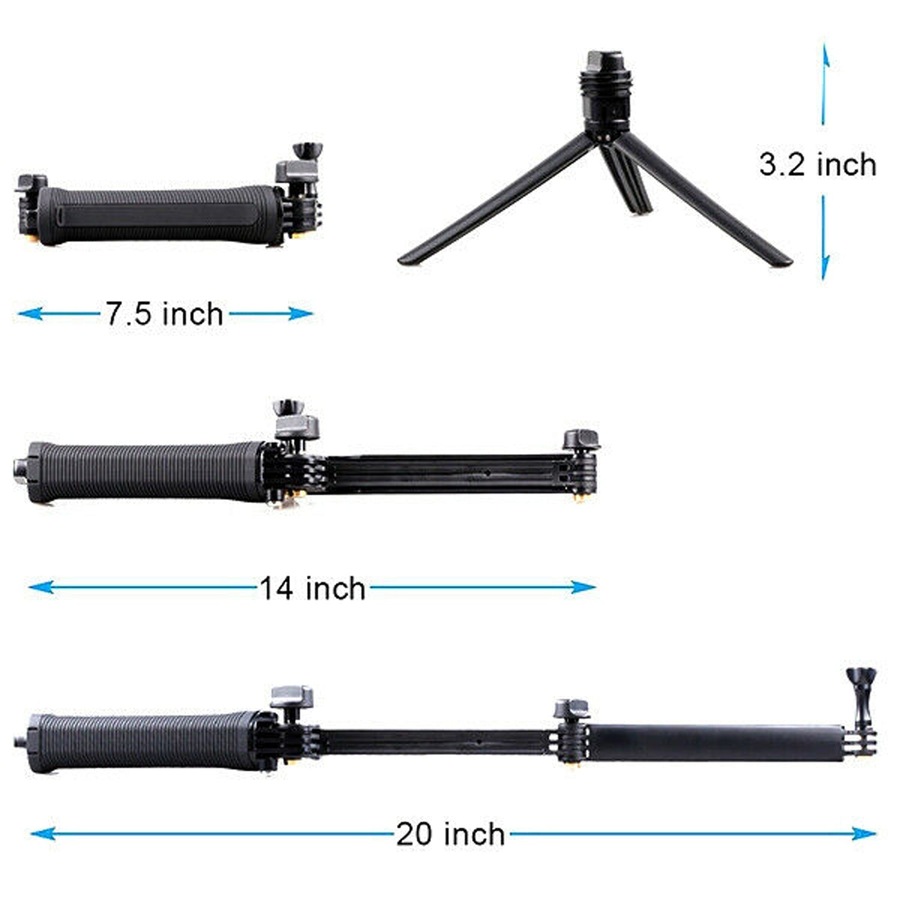 For Go Pro Monopod Selfie Stick Pole Mount