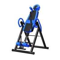 Gravity Inversion Table Foldable Stretcher Inverter Home Gym Fitness - Blue