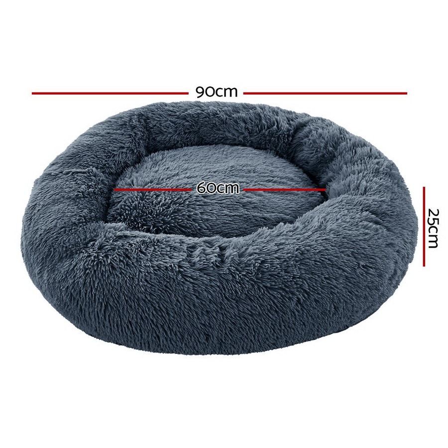 Indoor Dog Bed Pet Bed Cat Large 90cm - Dark Grey