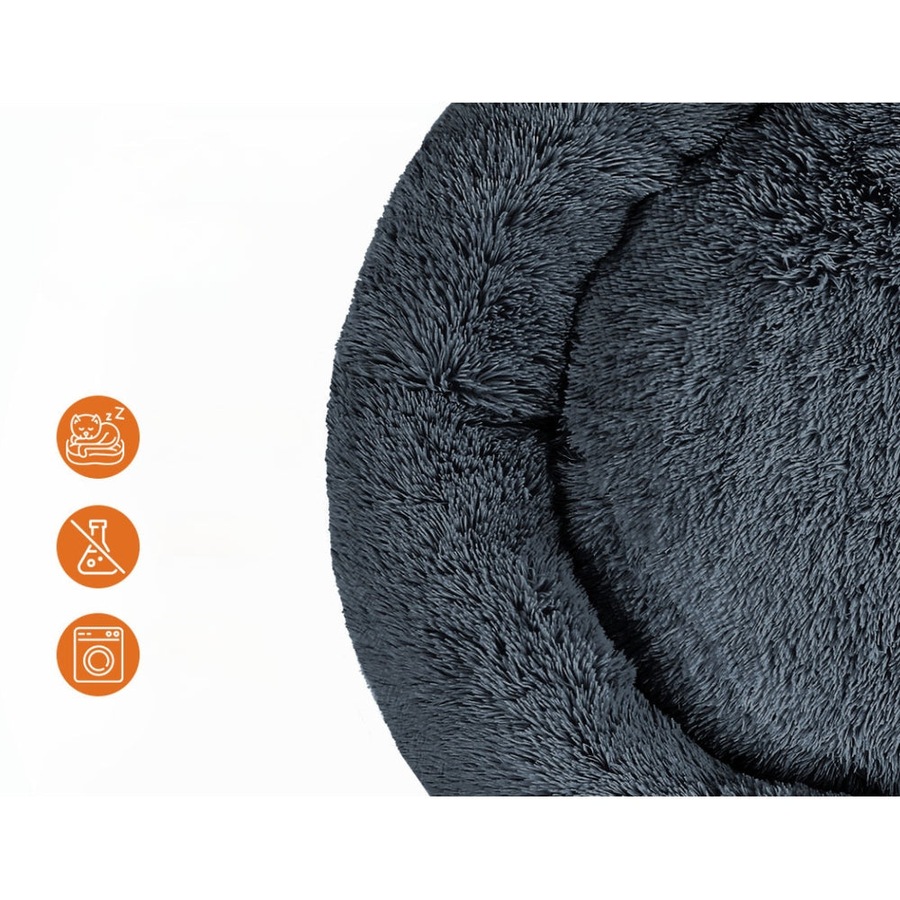 Indoor Dog Bed Pet Bed Cat Large 90cm - Dark Grey
