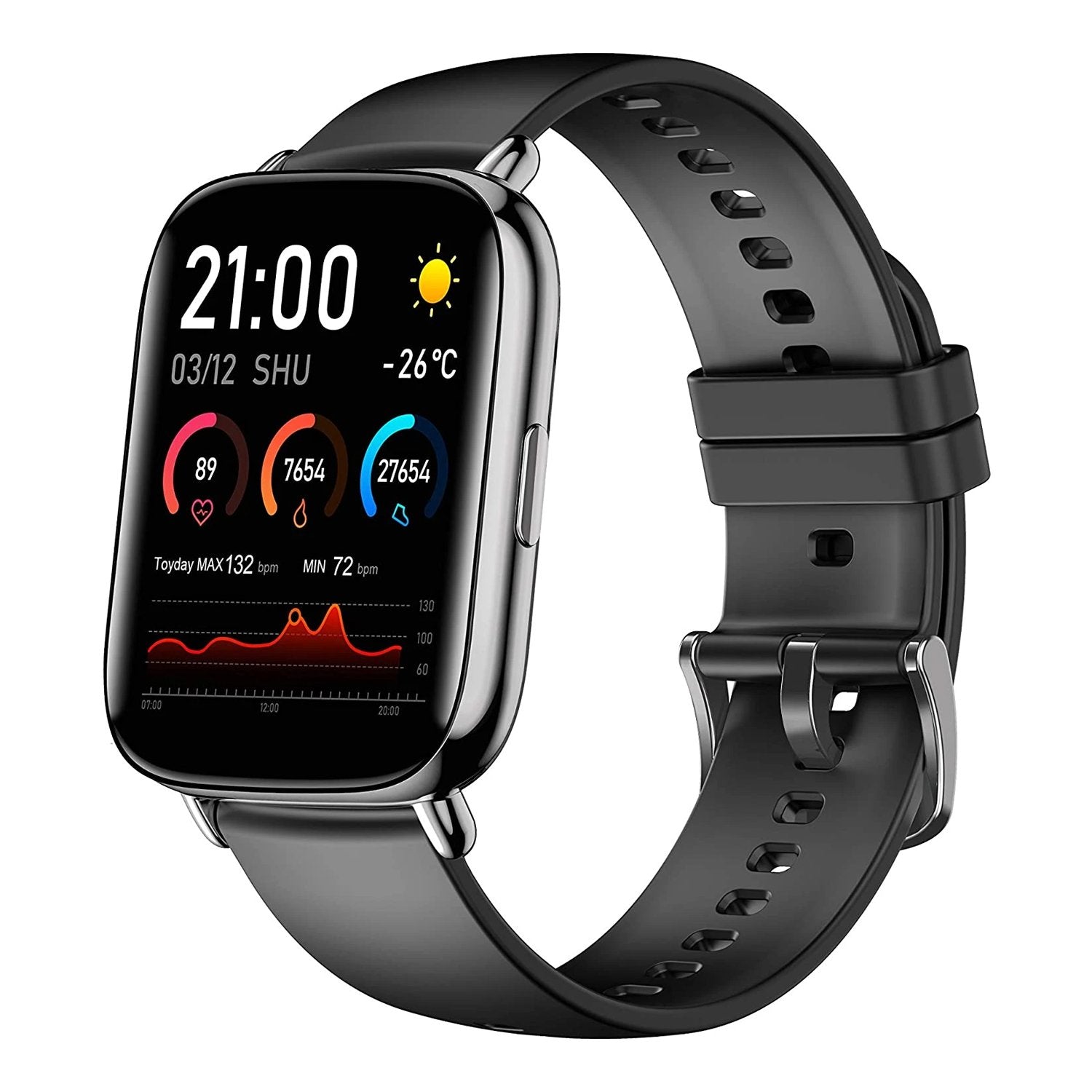 Ip68 Waterproof Smart Watch Fitness Tracker Monitor Black Australia