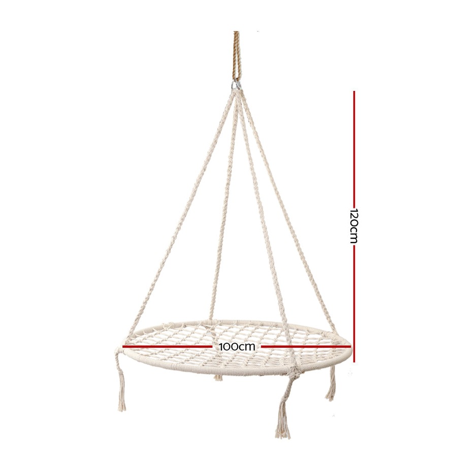 Kids Nest Hammock Swing Chair - Grey - 120KG Capacity