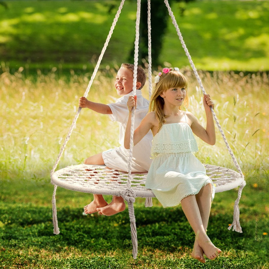 Kids Nest Hammock Swing Chair - Grey - 120KG Capacity