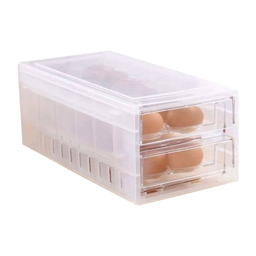 Kitchen Egg Tray Shelf Organizer - 24 Slot