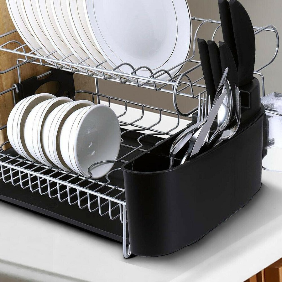 Kitchen Sink Dish Drainer Drying Rack Holder