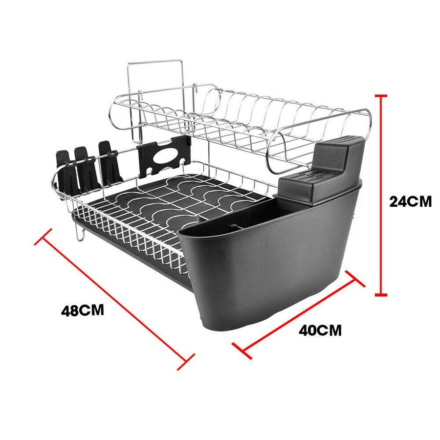 Kitchen Sink Dish Drainer Drying Rack Holder