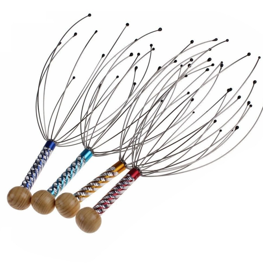 Stainless Steel Octopus Head Scalp Neck Massager
