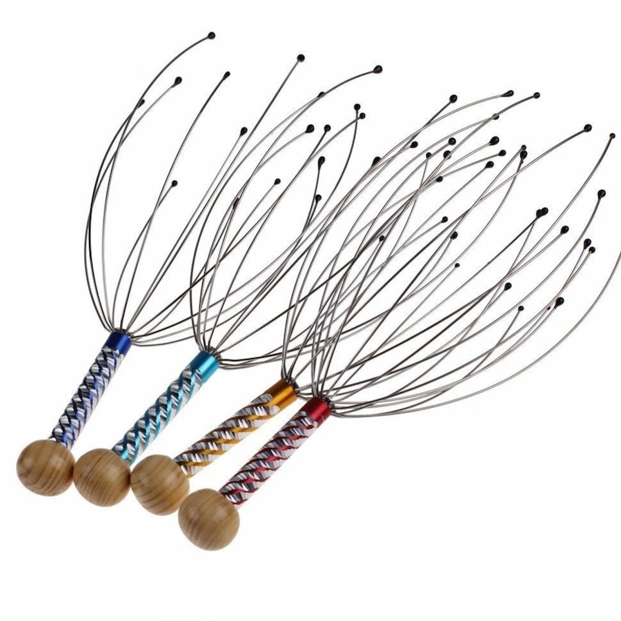 Stainless Steel Octopus Head Scalp Neck Massager