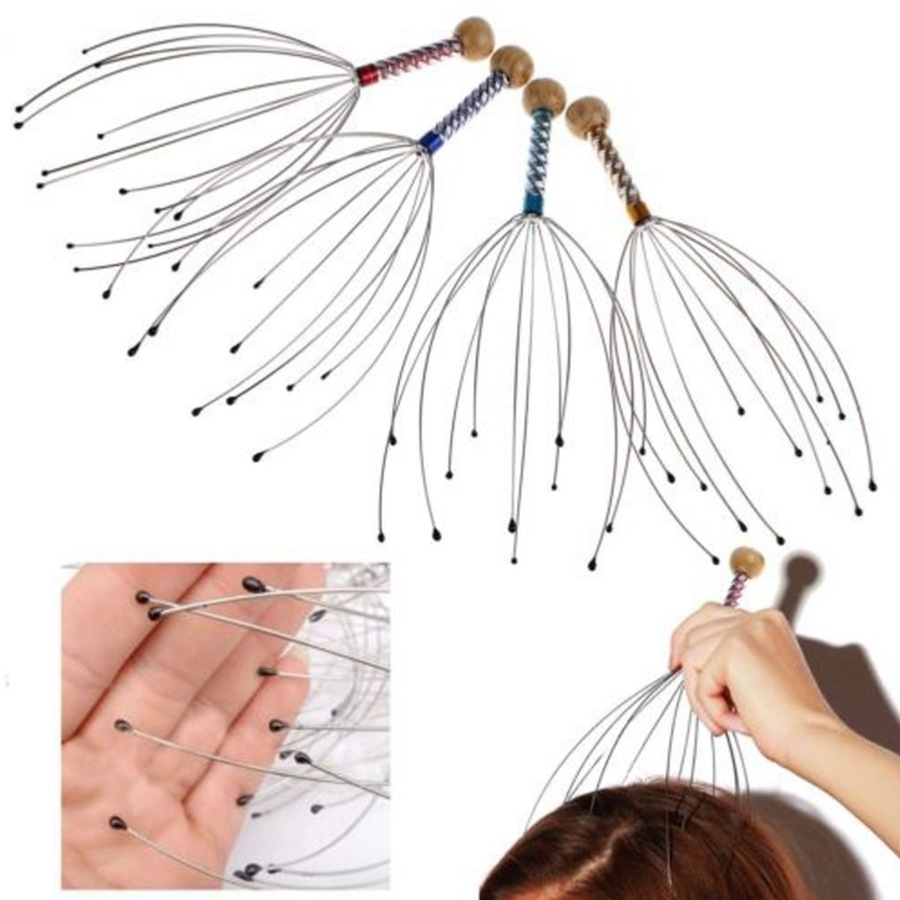 Stainless Steel Octopus Head Scalp Neck Massager
