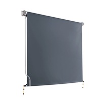 Outdoor Blind Roll Down Retractable Window Shade - 1.5x2.5m