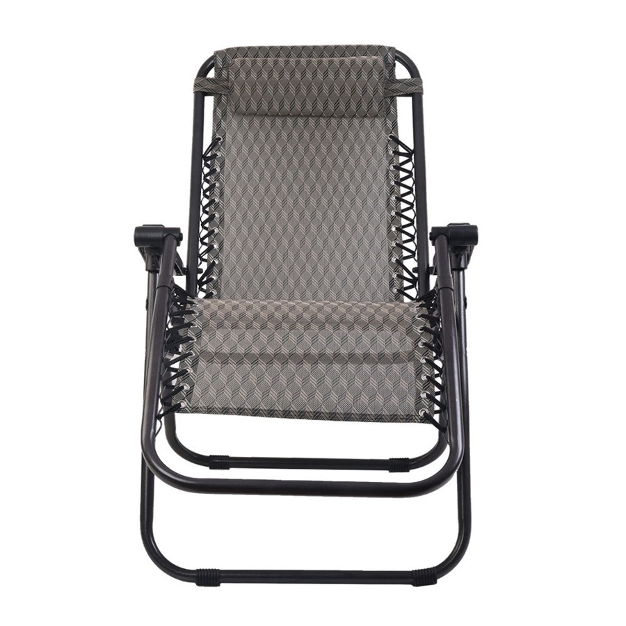 Portable Outdoor Recliner Patio Chair - Grey