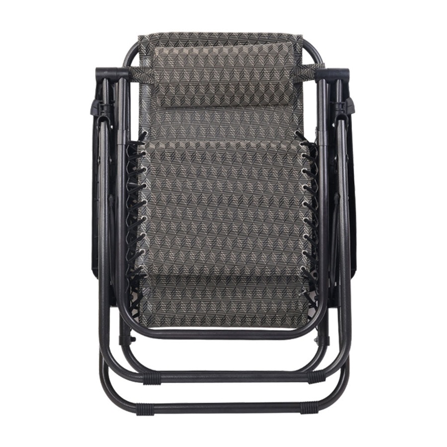 Portable Outdoor Recliner Patio Chair - Grey