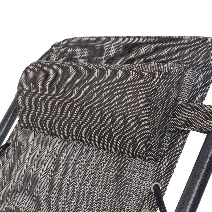Portable Outdoor Recliner Patio Chair - Grey