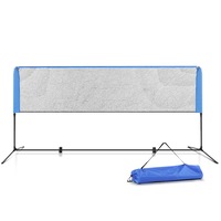 Outdoor Portable Sports Volleyball and Badminton Net 3m 3ft - Blue