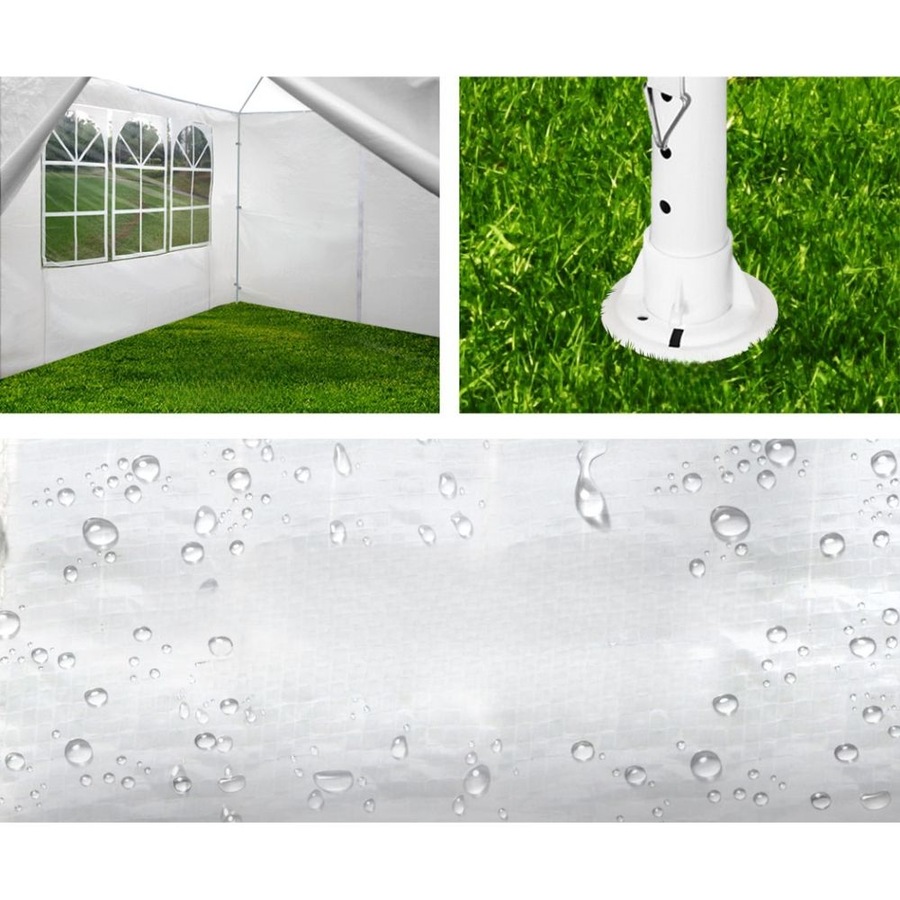 Outdoor Wedding Party Camping Gazebo Tent 4 Wall Panels - 3x3m