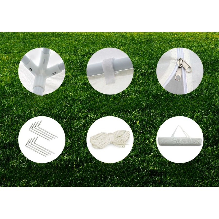 Outdoor Wedding Party Camping Gazebo Tent 4 Wall Panels - 3x3m